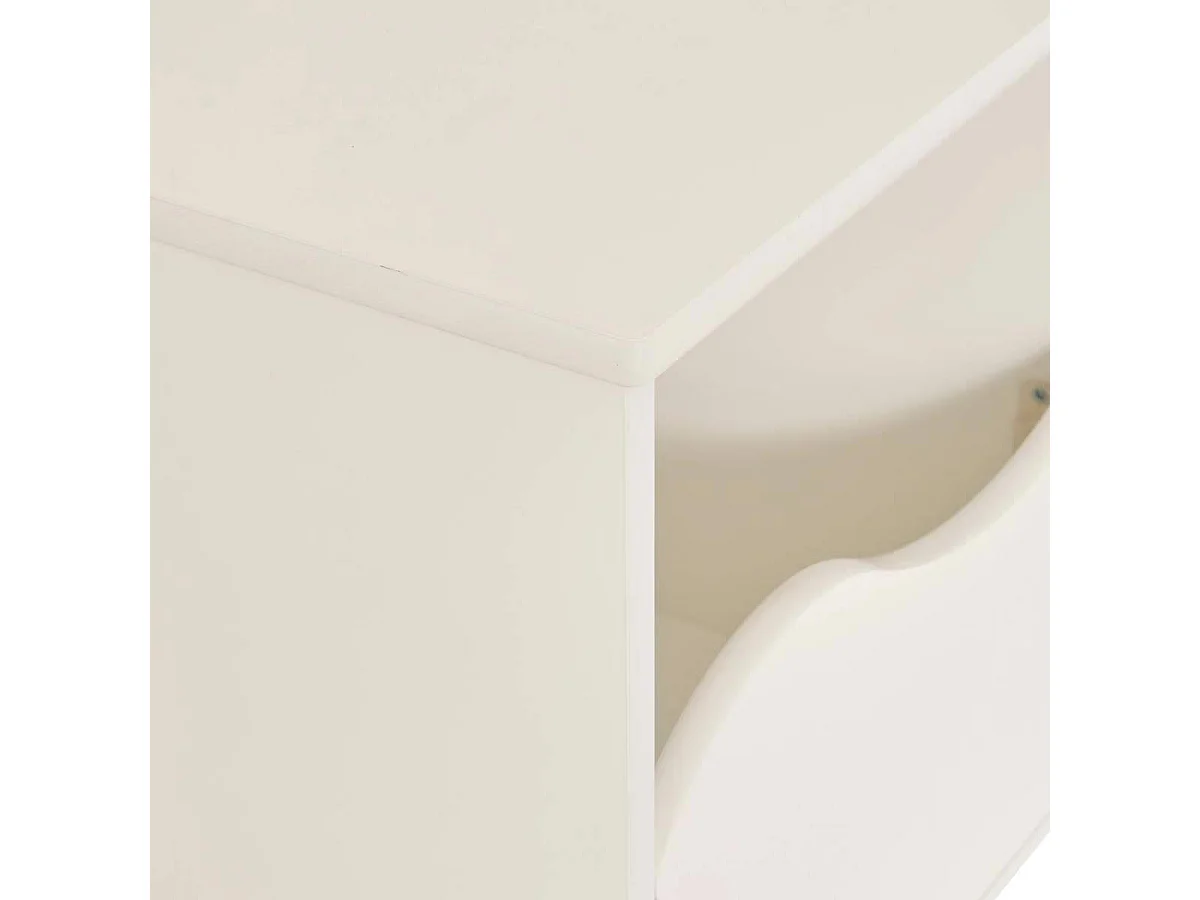 Table de Chevet Enfant "Douceur" 40cm Blanc