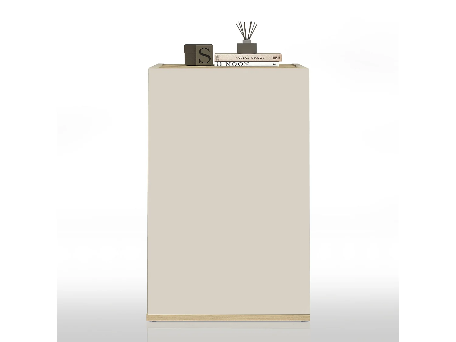 Armoire de rangement gain de place Garda avec 1 porte cachemire/chêne 40,4x35x70 cm