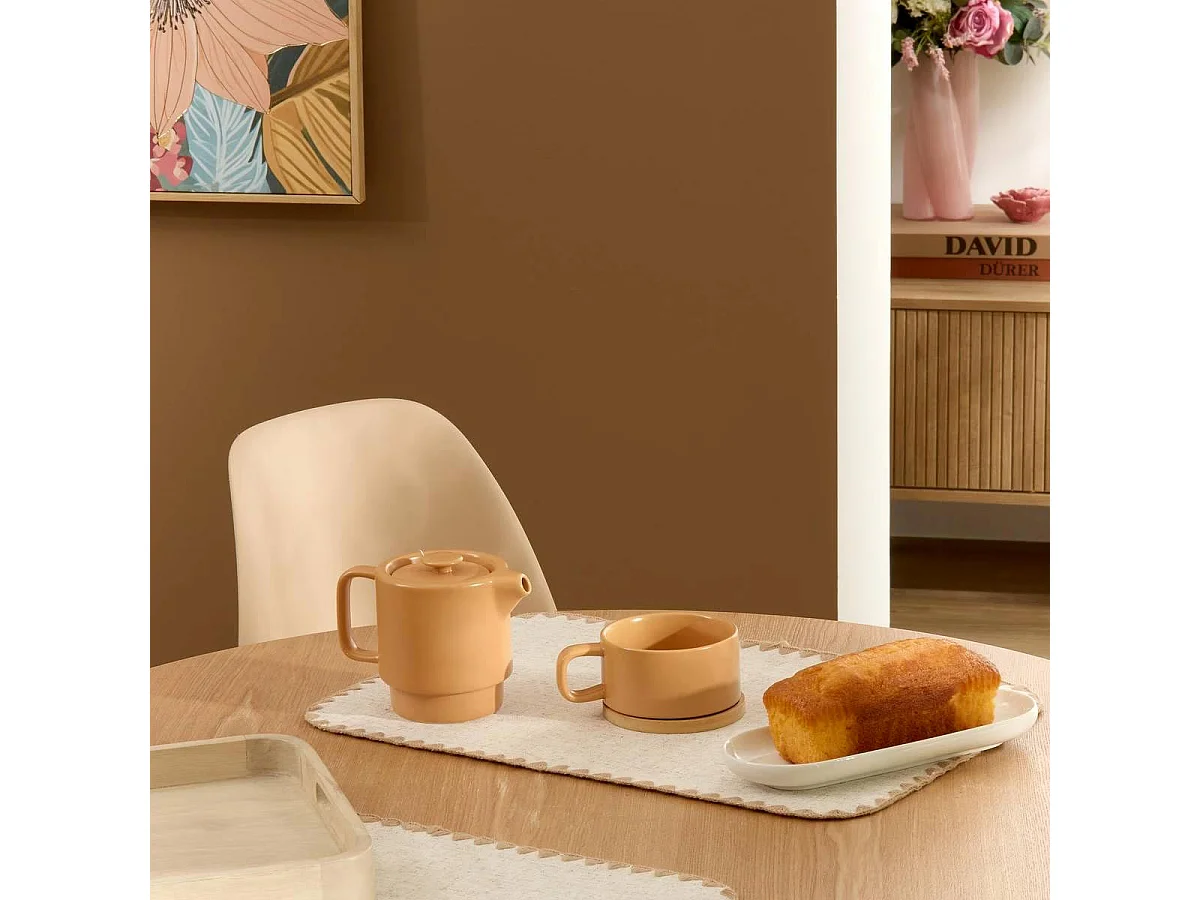 Théière avec Tasse "Nature" 40cl Ocre