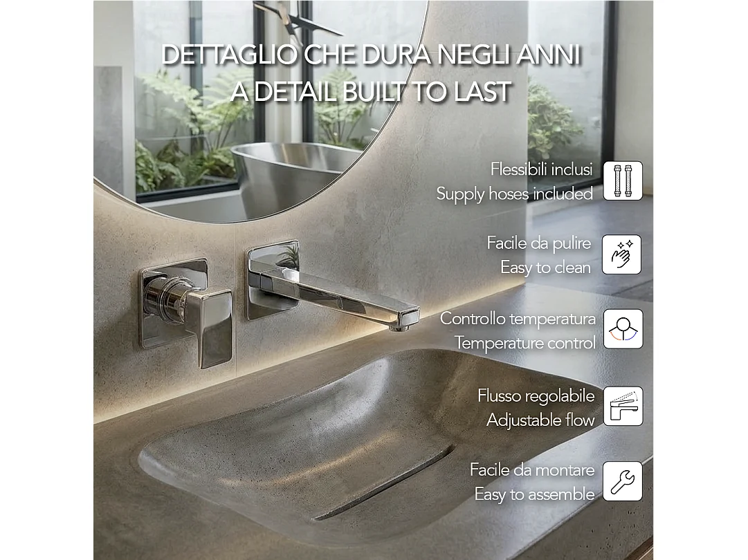 Mitigeur Lavabo Monocommande Installation Murale | Infinity