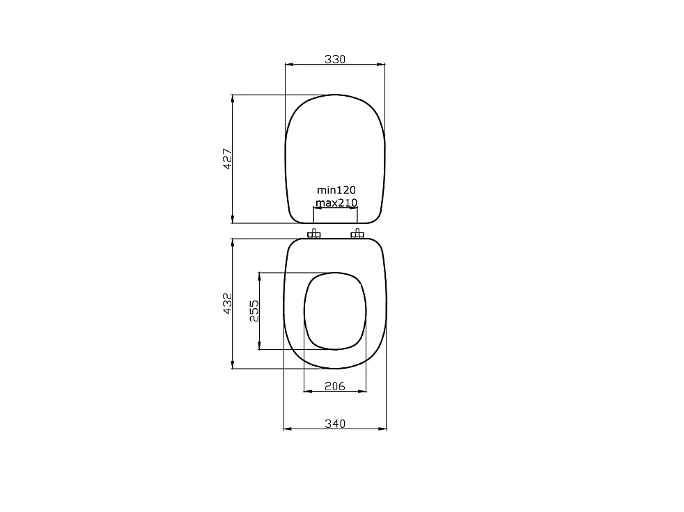 Abattant Pour Wc Pour Modèle Tesi Finition Blanc