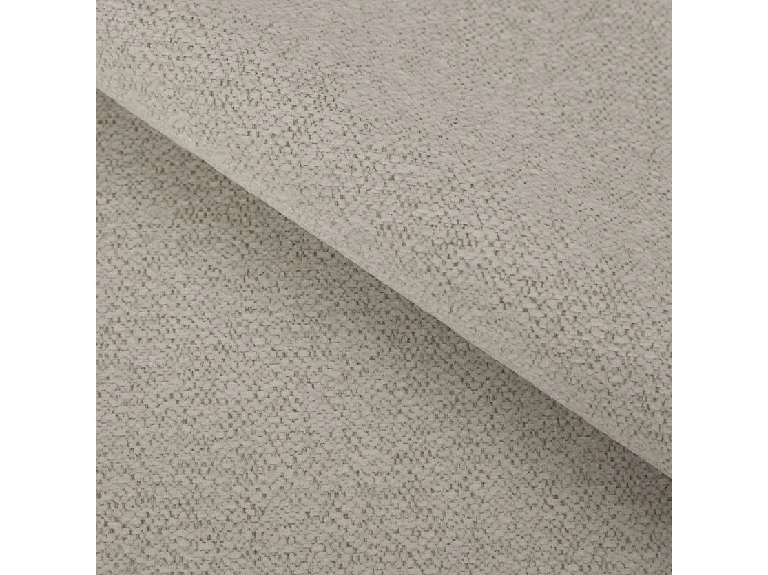 Canapé d'angle Orea M 265 cm convertible - formes arrondies, design moderne, canapé d'angle avec rangement, gauche, beige