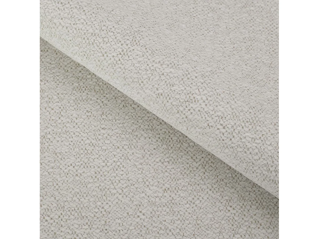 Canapé d'angle Orea O avec rangement design aux formes arrondies - canapé d'angle convertible, gauche, crème