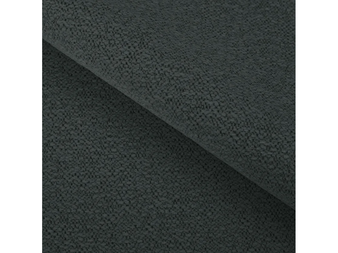 Canapé d'angle Orea M 265 cm convertible - formes arrondies, design moderne, canapé d'angle avec rangement, gauche, gris foncé