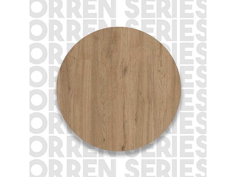 Ilot de Cuisine 2 Portes 4 Niches Chêne 2 Couverts L 120 H 88.2 P 60 cm