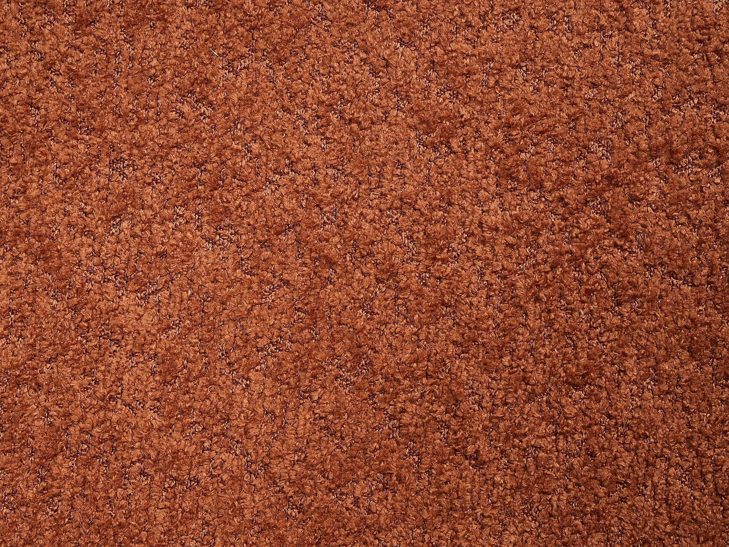 Lot de 2 chaises avec accoudoirs en tissu bouclette et bois d’hévéa naturel - Terracotta - LIVELIA