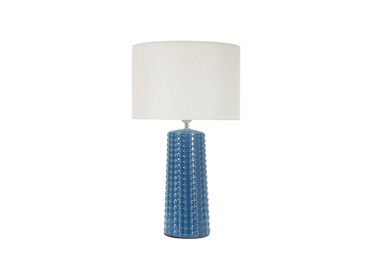 Lampe à Poser en Céramique "Gliss" 52cm Bleu