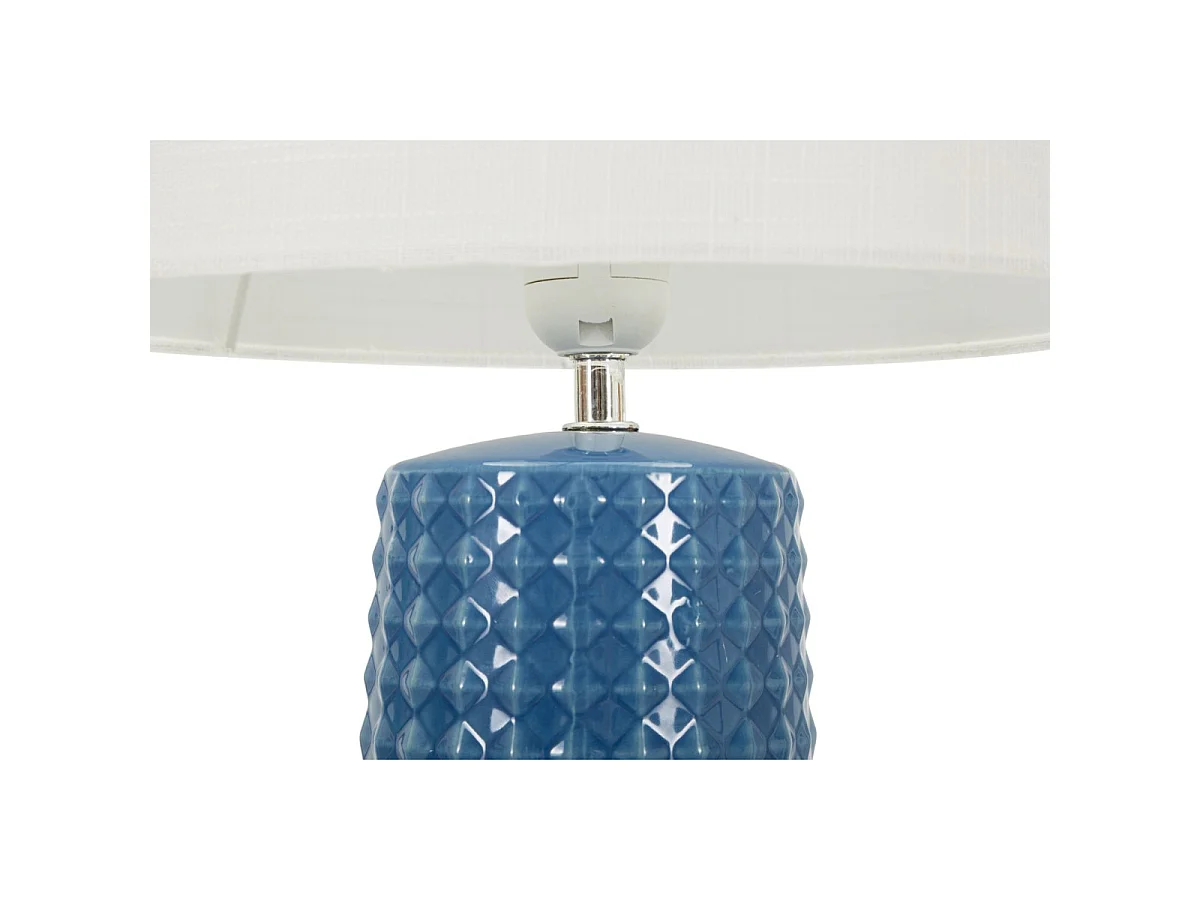 Lampe à Poser en Céramique "Gliss" 52cm Bleu