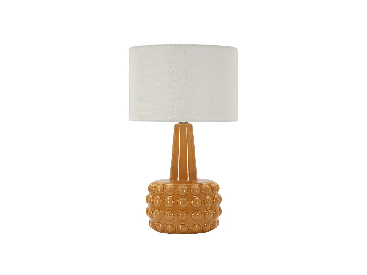 Lampe à Poser en Céramique "Gress" 51cm Moutarde
