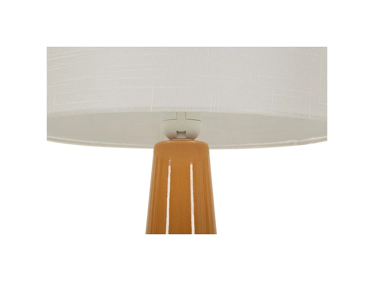 Lampe à Poser en Céramique "Gress" 51cm Moutarde