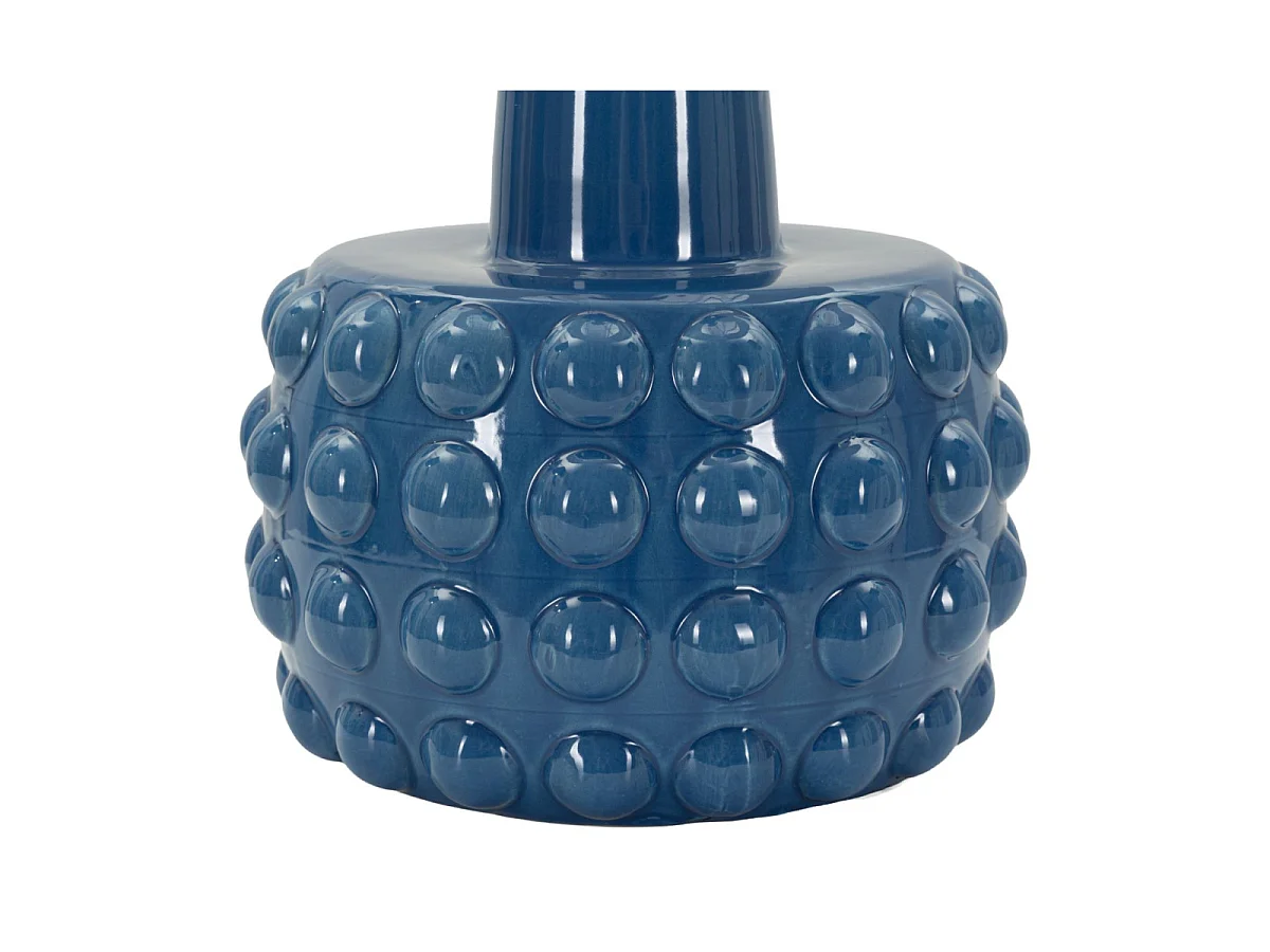 Lampe à Poser en Céramique "Gress" 51cm Bleu