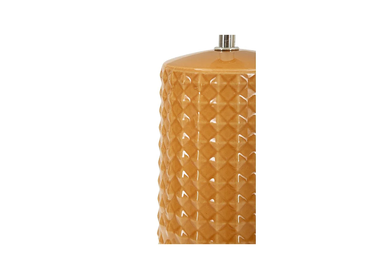Lampe à Poser en Céramique "Gliss" 52cm Moutarde