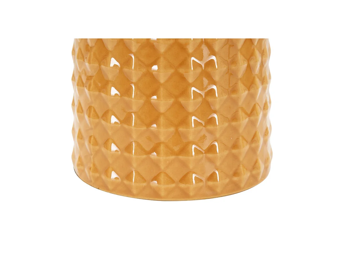 Lampe à Poser en Céramique "Gliss" 52cm Moutarde