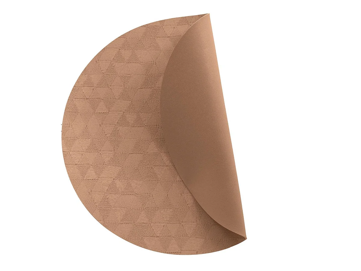 Set de Table Rond "Delta" 38cm Camel