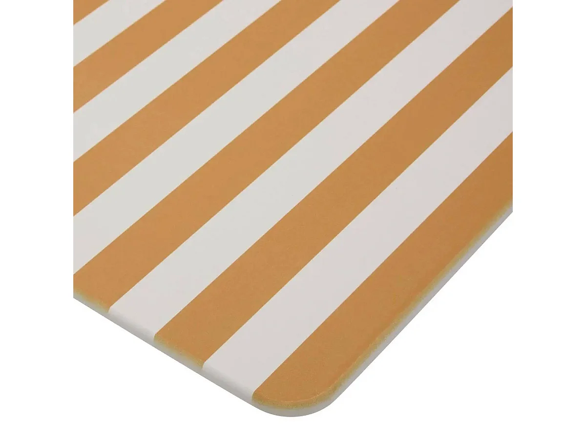 Tapis de Bain en Diatomite "Strio" 39x60cm Jaune