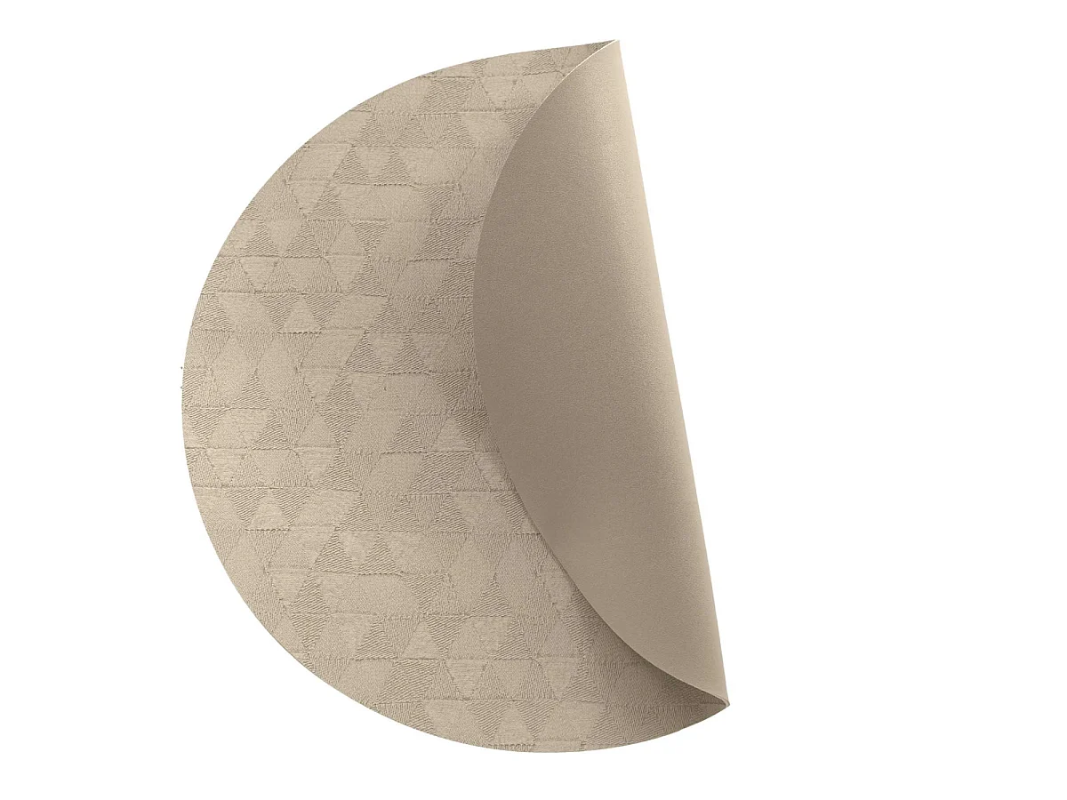 Set de Table Rond "Delta" 38cm Naturel