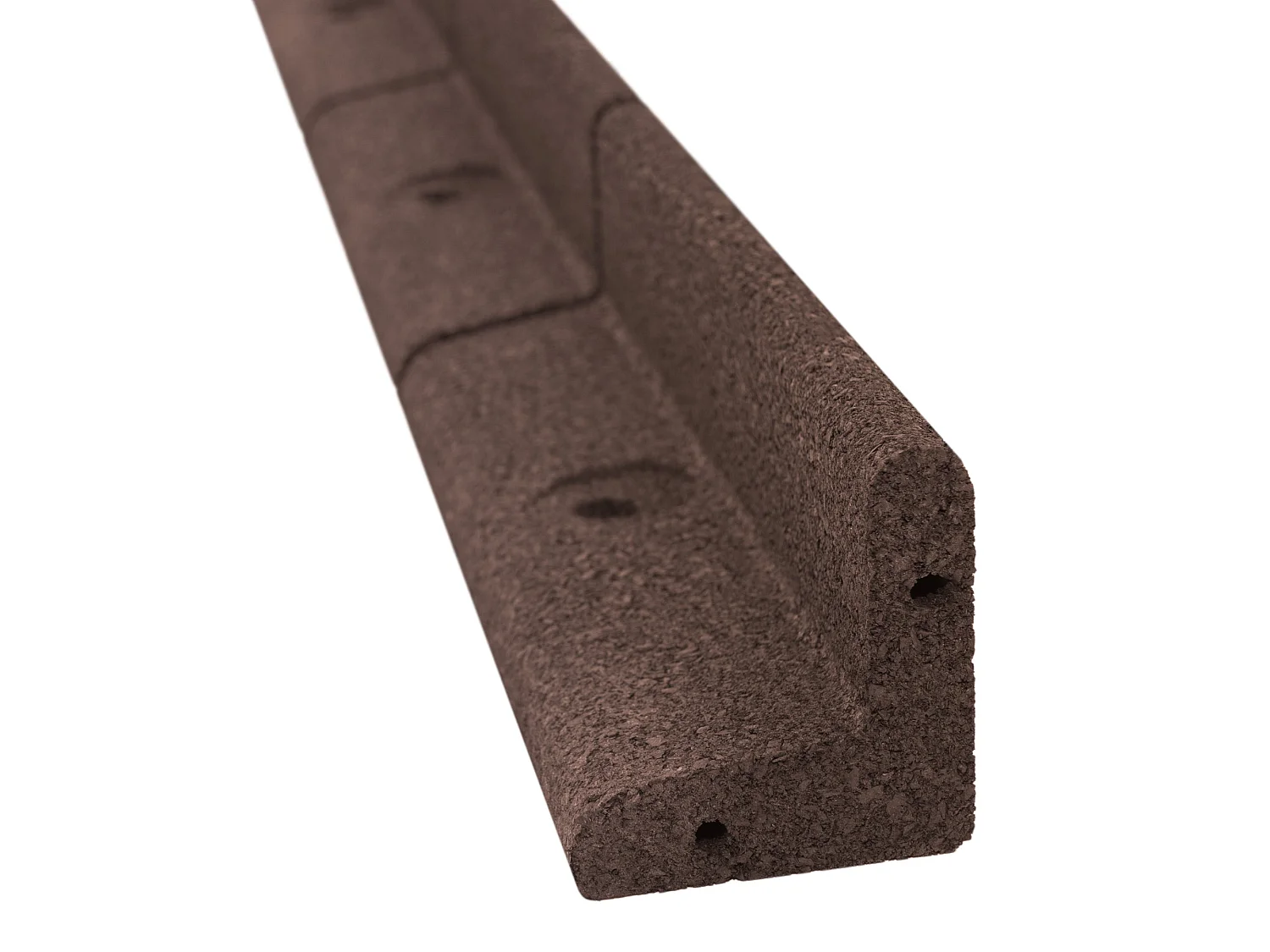 50 Bordures de Jardin 1,2 m Caoutchouc Marron Flexible 60 m Jardin Maillet