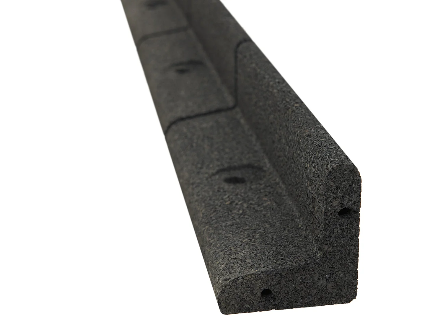10 Bordures de Jardin 1,2 m Caoutchouc Gris Flexible 12 m Jardin Maillet