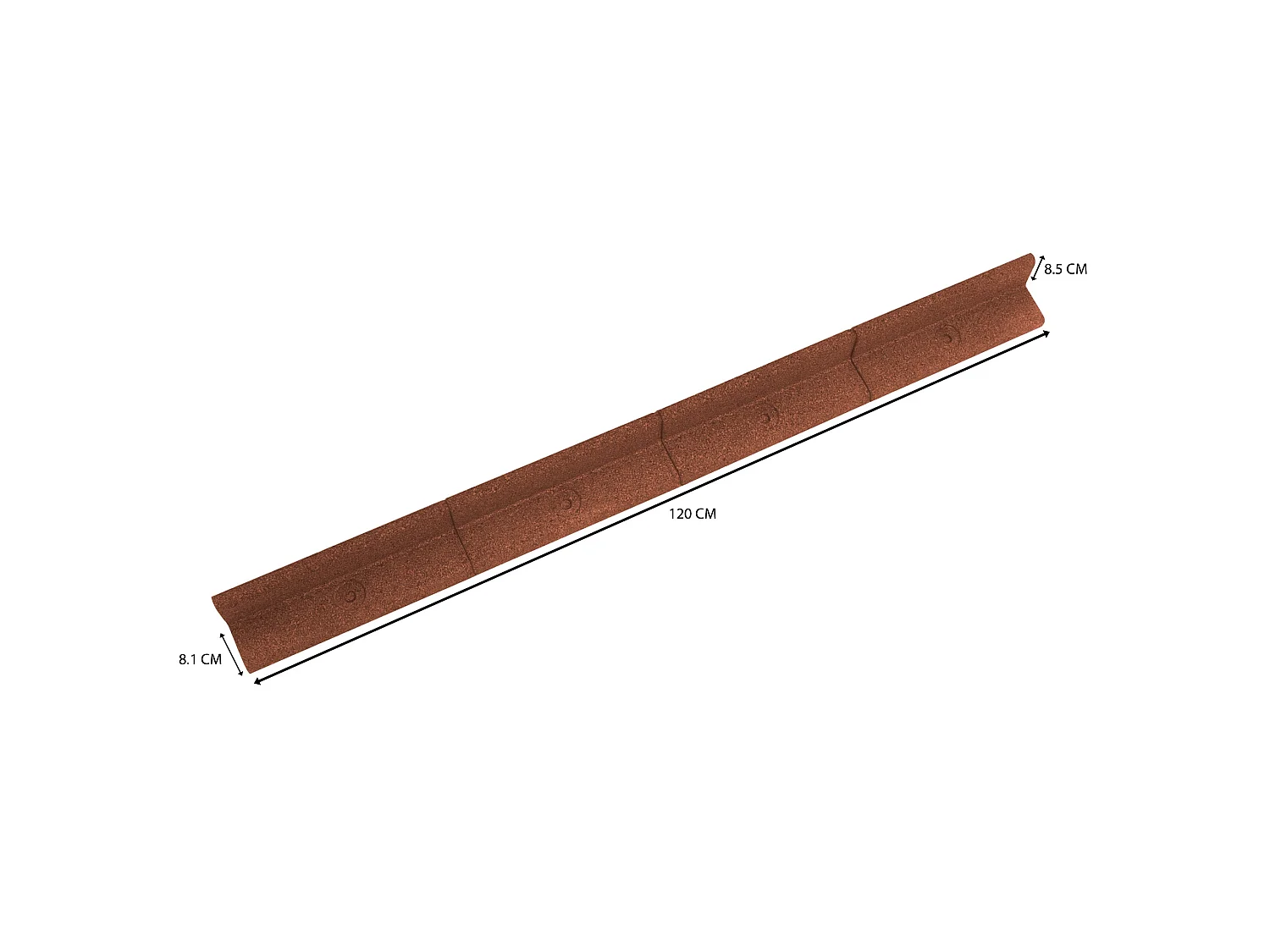 Bordura Flexible para Jardín 16.8m con Mazo – Terracota