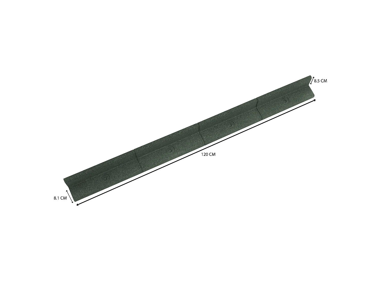 Bordura Flexible para Jardín 24m con Mazo – Verde
