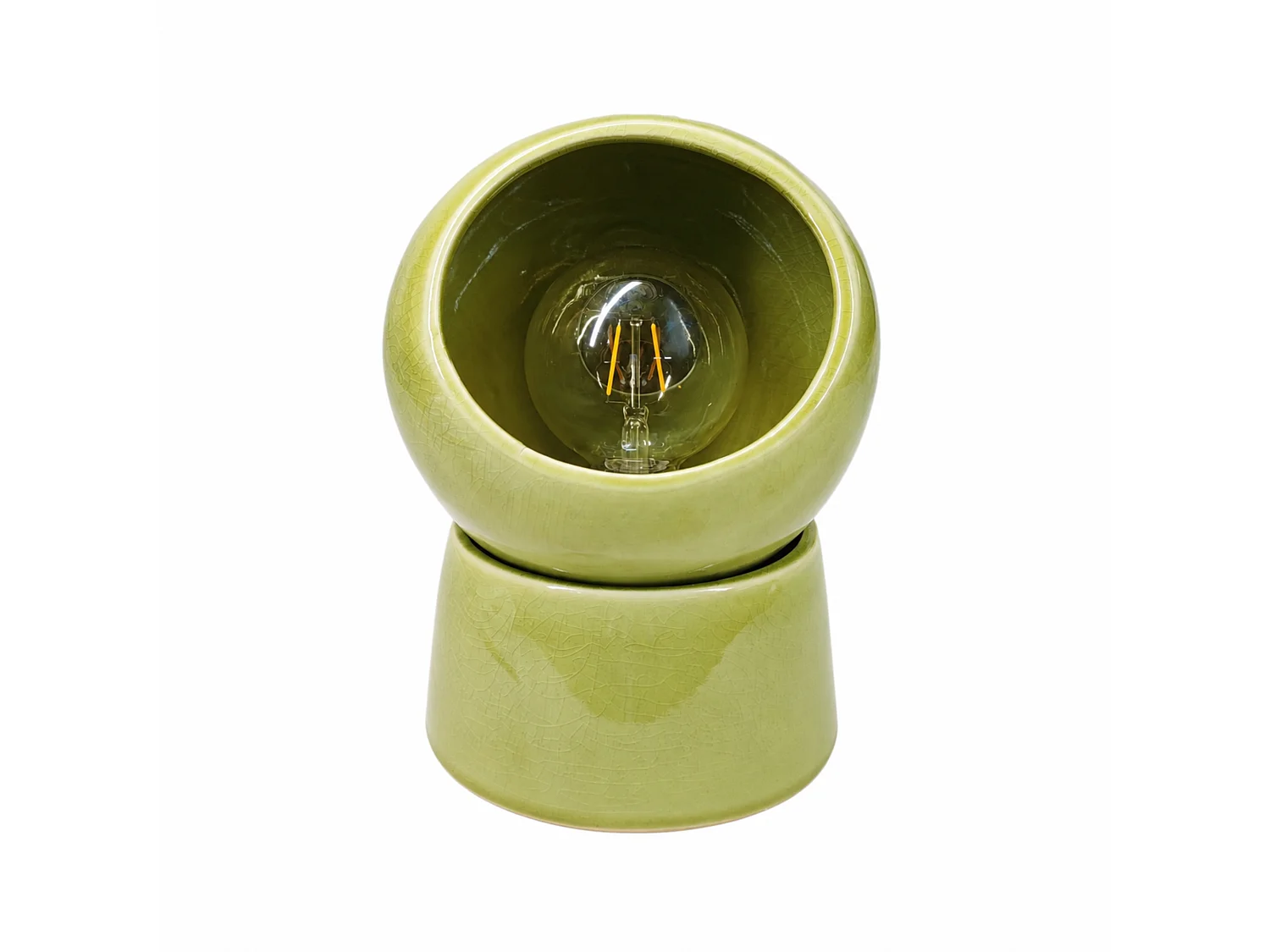 Lampe à poser en céramique verte - Halo