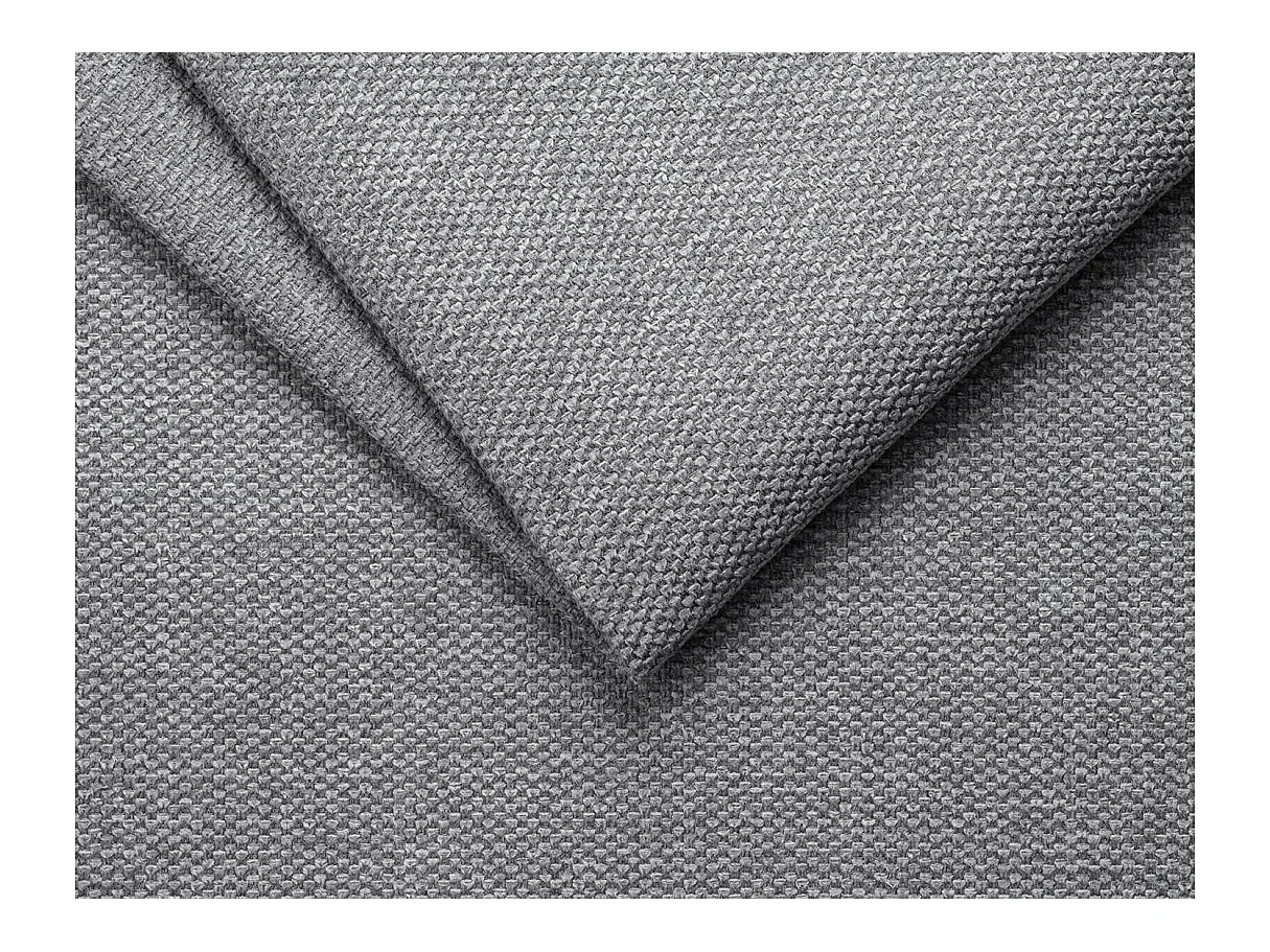 Canapé d'angle convertible 4 places avec coffre en tissu gris VERA