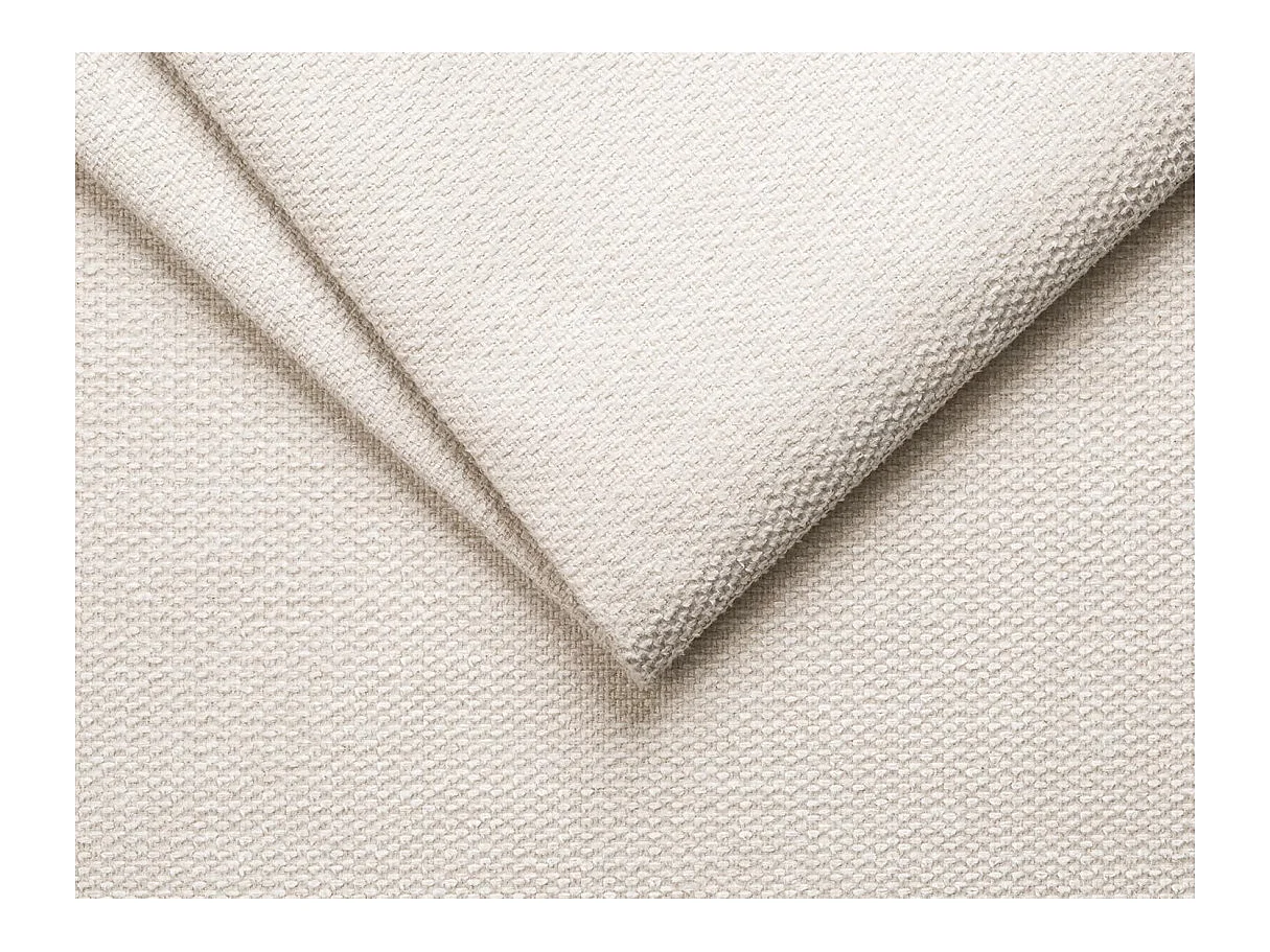 Canapé d'angle convertible 4 places avec coffre en tissu beige VERA
