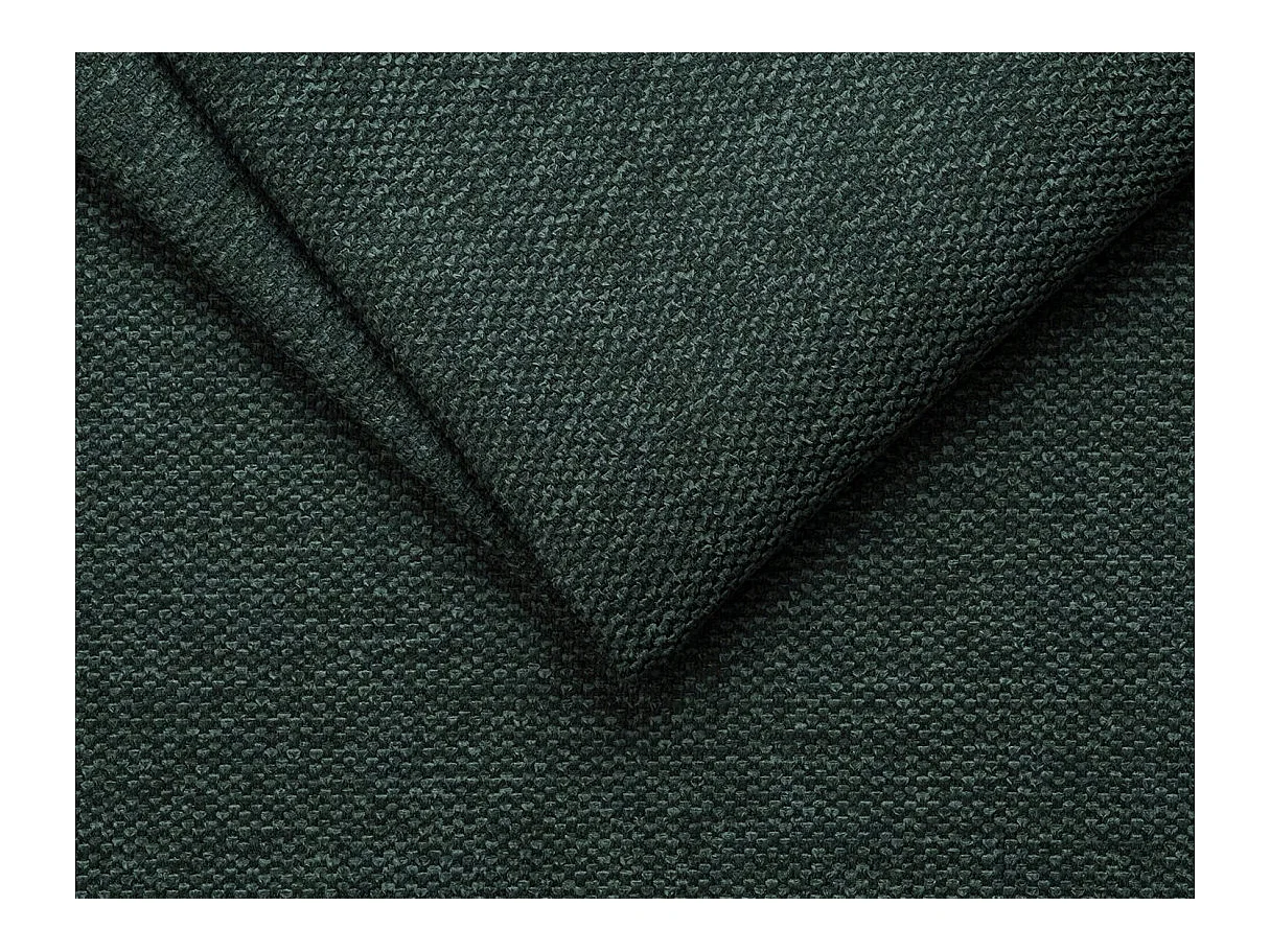Canapé d'angle convertible 4 places avec coffre en tissu vert VERA