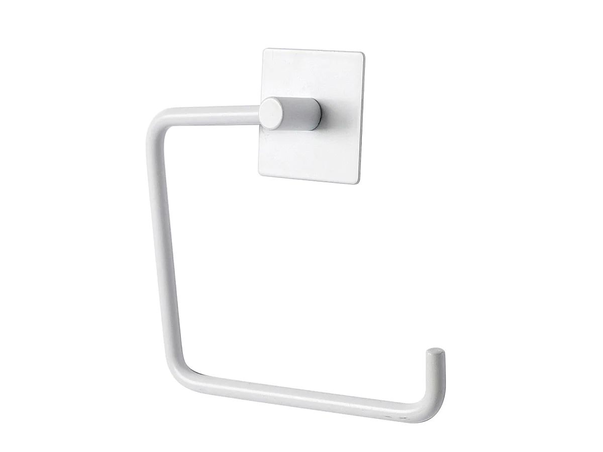 Dérouleur Papier WC Adhésif  "Fixeo" 15cm Blanc