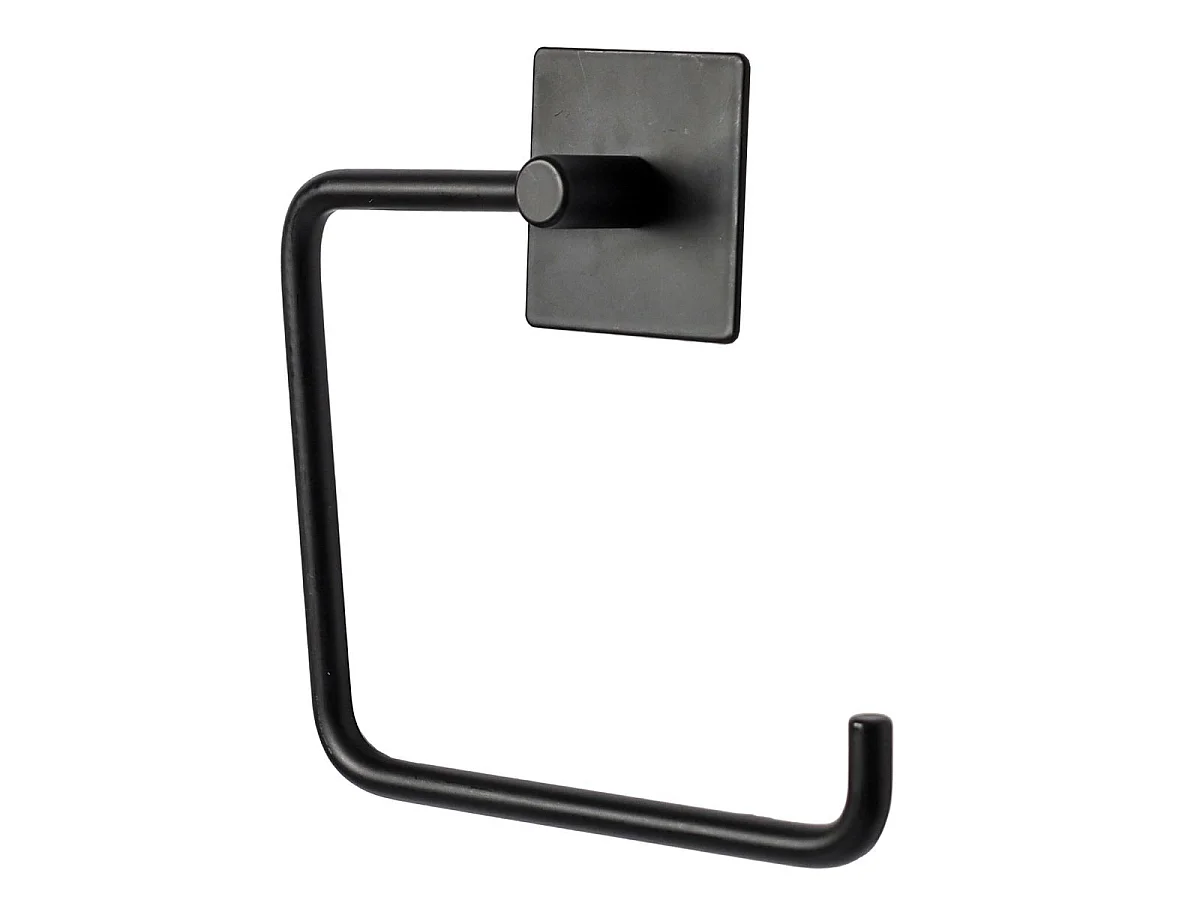 Dérouleur Papier WC Adhésif  "Fixeo" 15cm Noir