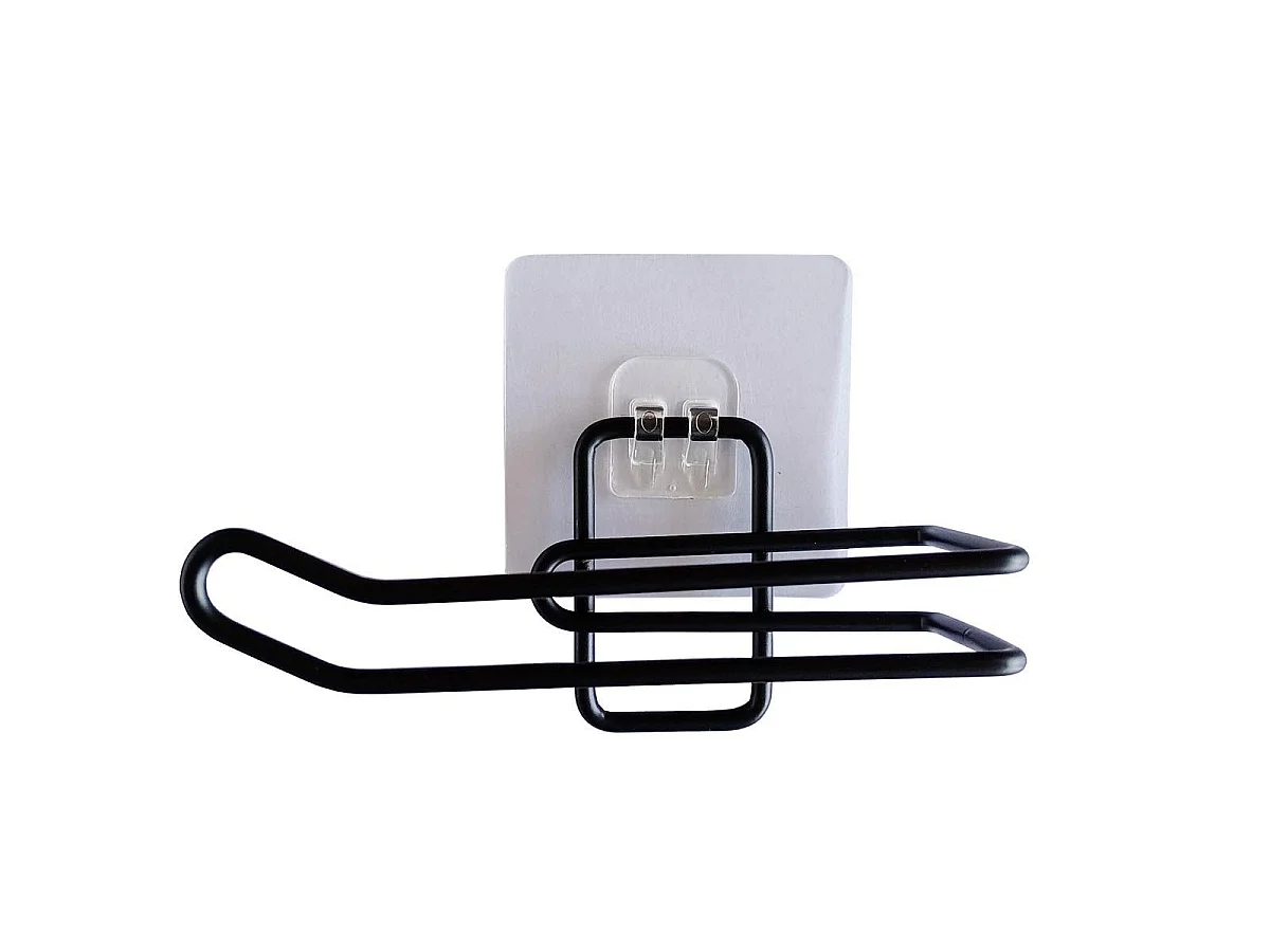 Dérouleur Papier WC "Filaire Premium" 13cm Noir