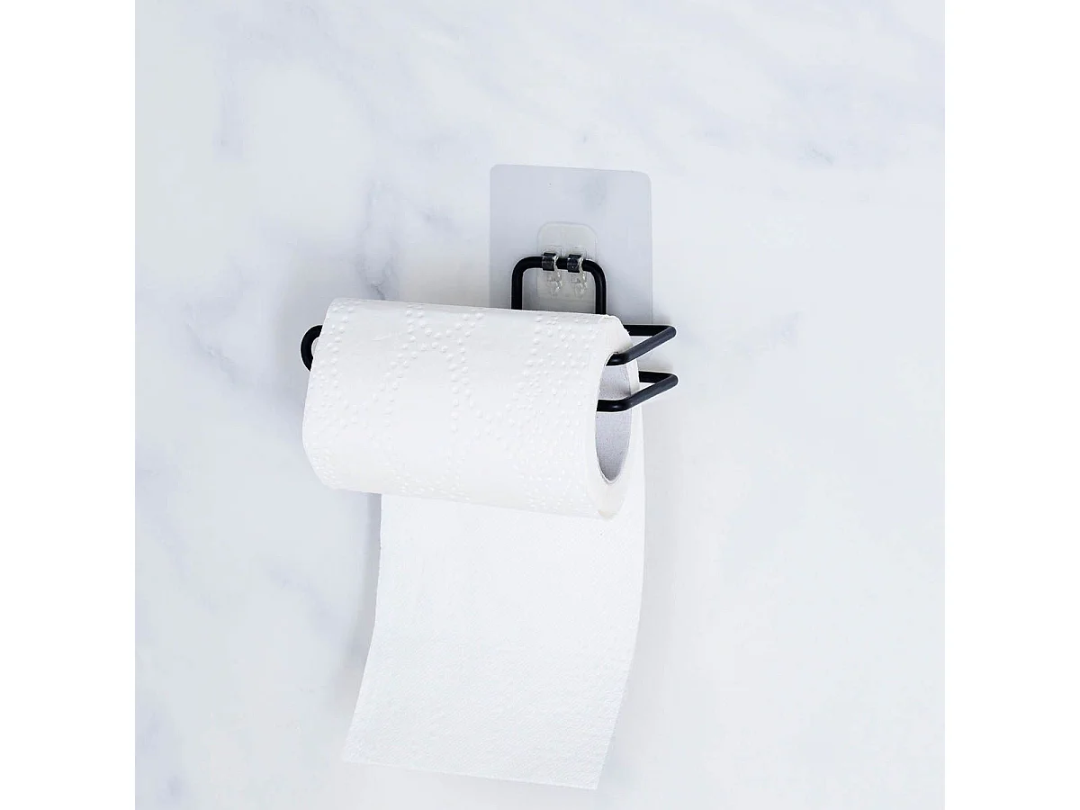 Dérouleur Papier WC "Filaire Premium" 13cm Noir