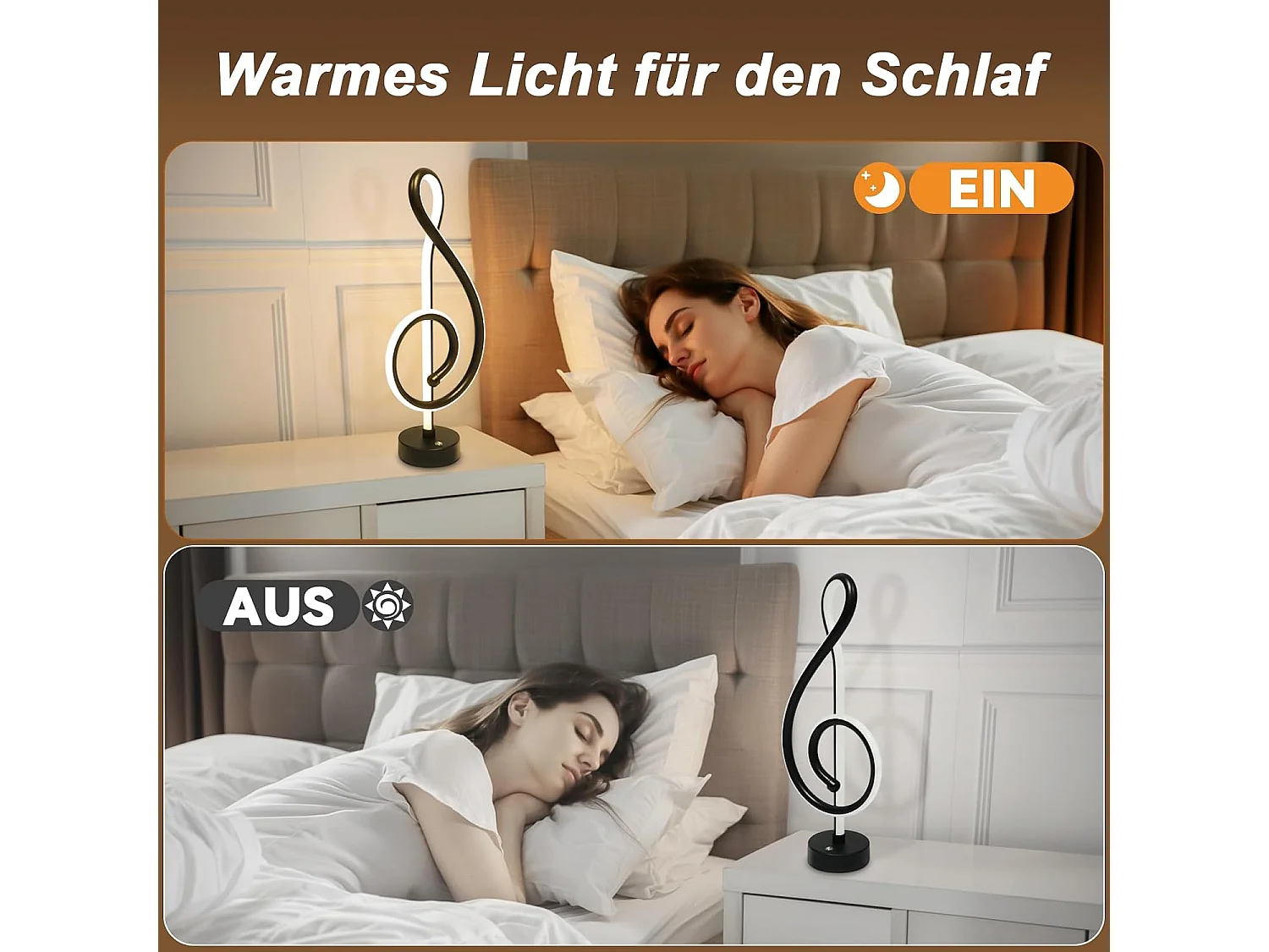 ZMH Lampe de Table LED Sans Fil Noir Tactile Dimmable Rechargeable USB Pour Chambre Sans Câble