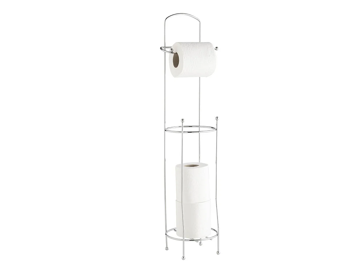 Dérouleur Papier WC Avec Réserve "Filano" 65cm Chrome