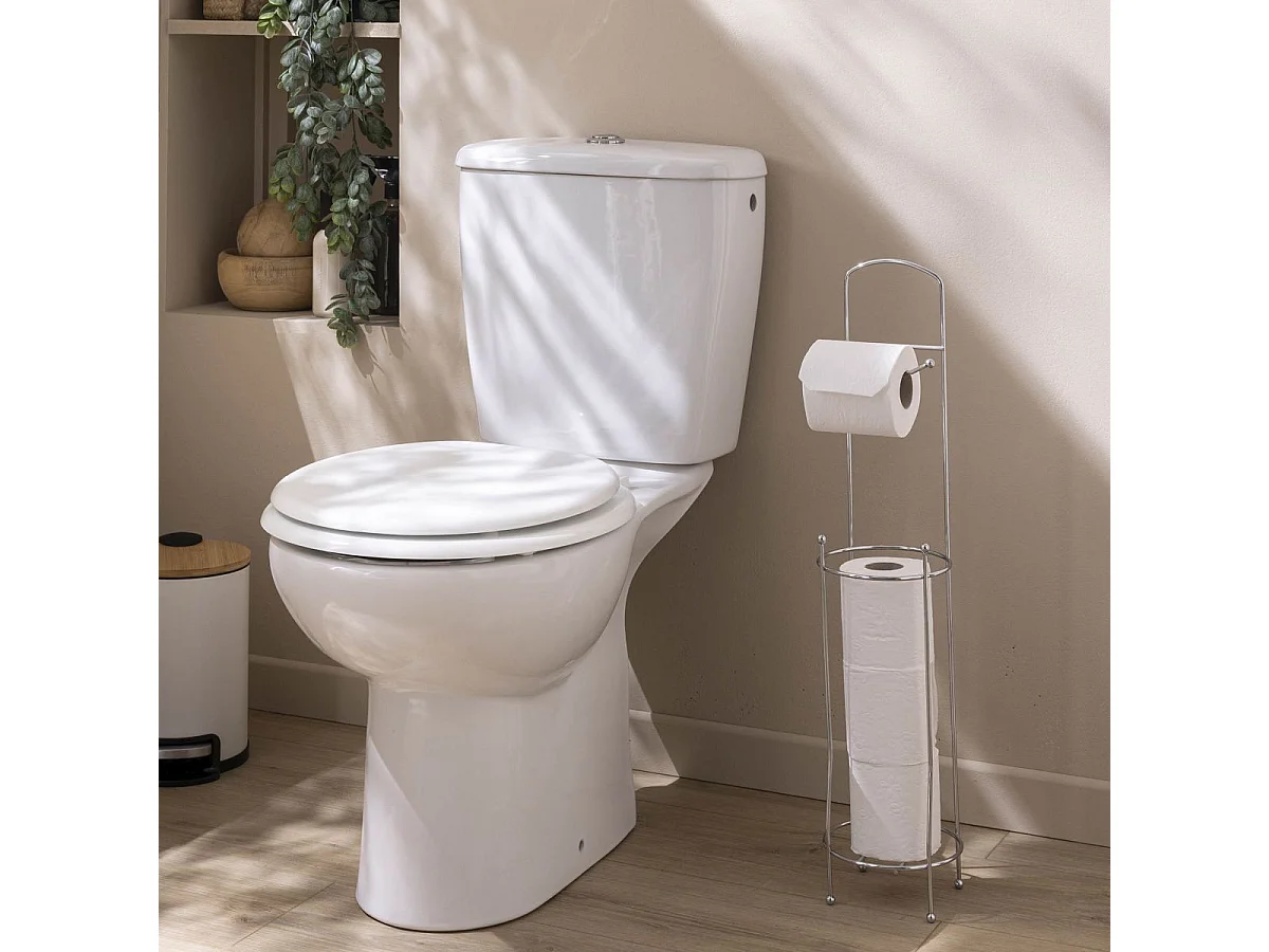 Dérouleur Papier WC Avec Réserve "Filano" 65cm Chrome