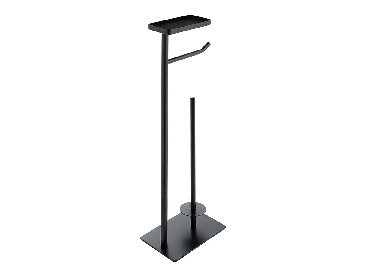 Dérouleur Papier WC Avec Porte-Téléphone "Filano" 63cm Noir