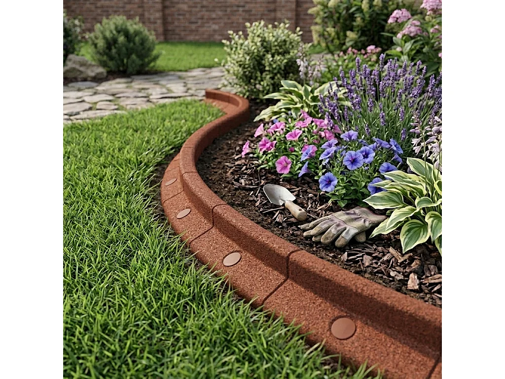 Borda Flexível para Jardim 4 x 1.2 m – Terracota