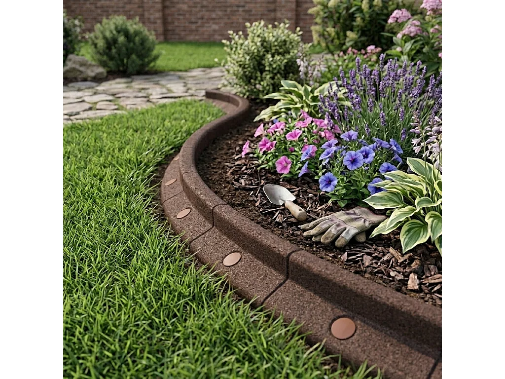 Borda Flexível para Jardim 4 x 1.2 m – Castanha