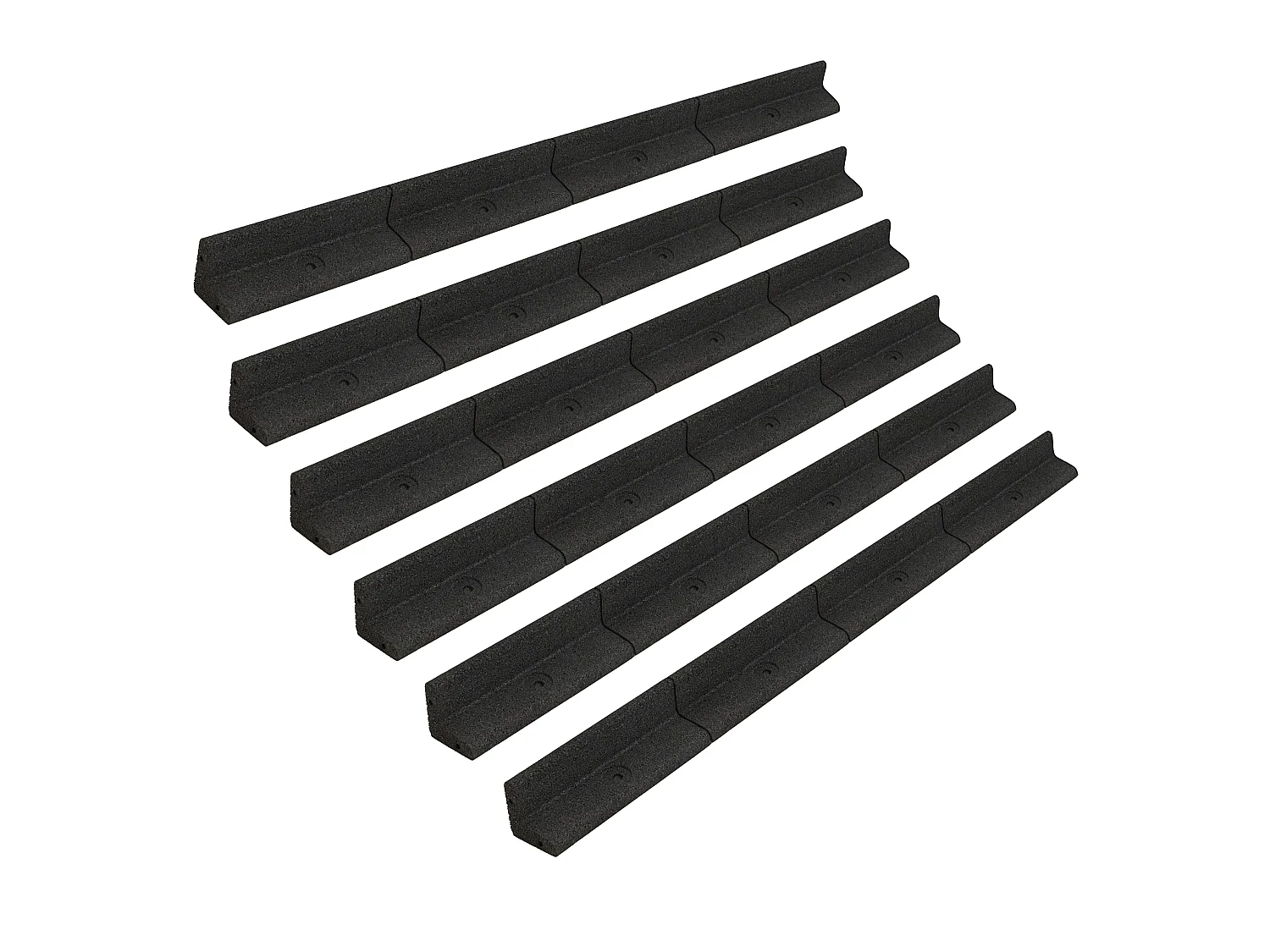 Borda Flexível para Jardim 6 x 1.2 m – Preta