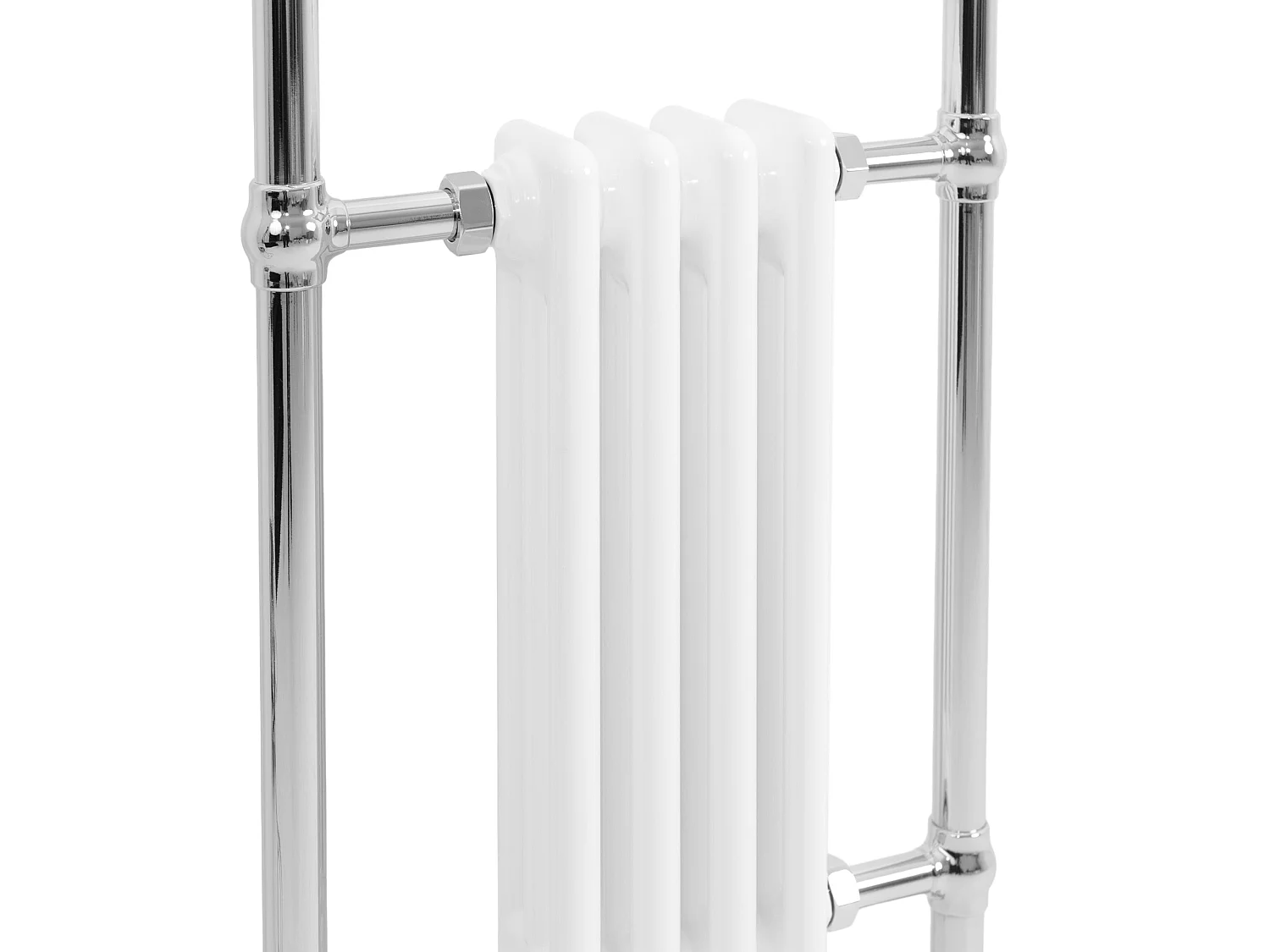 Klassicher Beheizter Handtuchheizkörper – 950 mm x 480 mm – Weiß