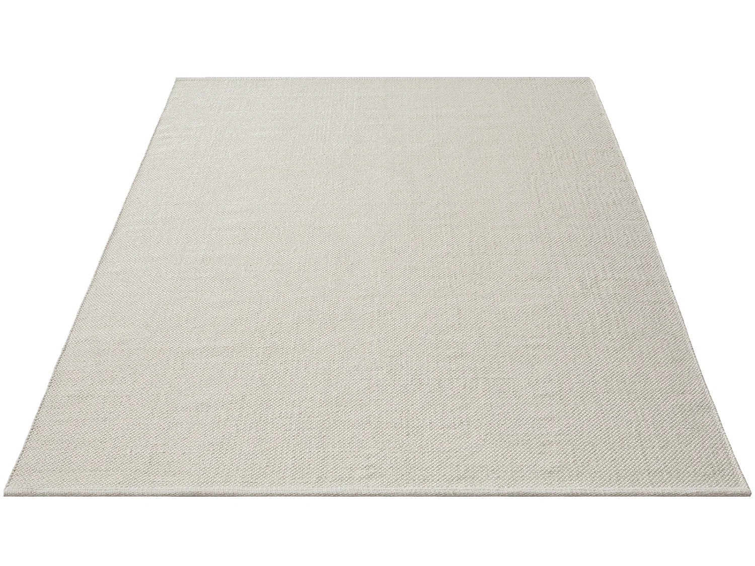 Tapijt Stockholm handgeweven Wol Natuur, crème, 120 x 170 cm