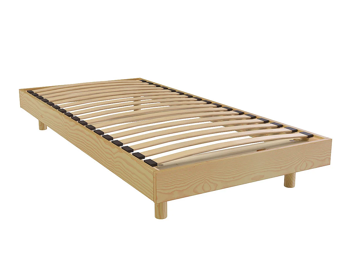 Lattenbodem 1-persoons hout Kit France - 80x200, Honing