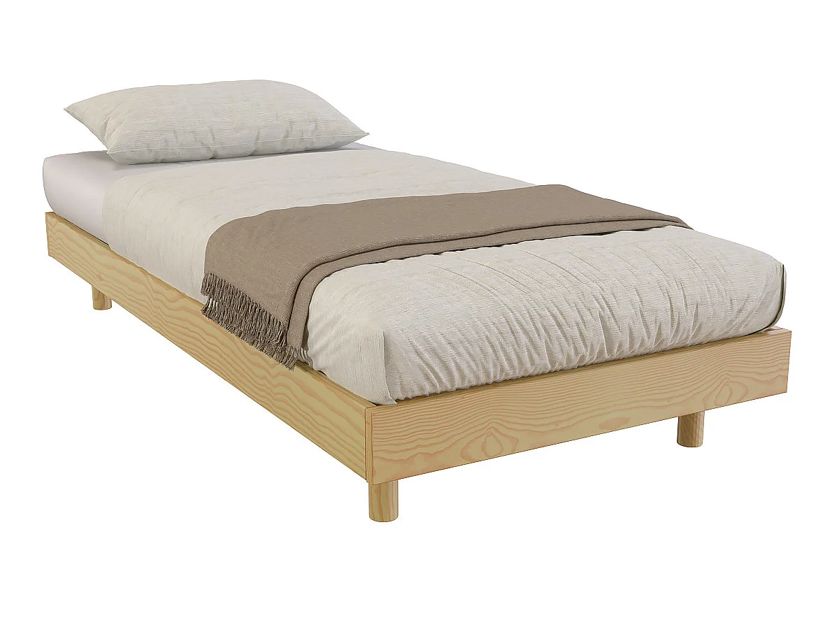 Lattenbodem 1-persoons hout Kit France - 80x190, Honing