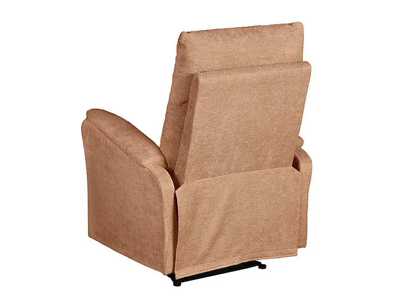 Fauteuil relax électrique tissu 1 place orange LUMIO