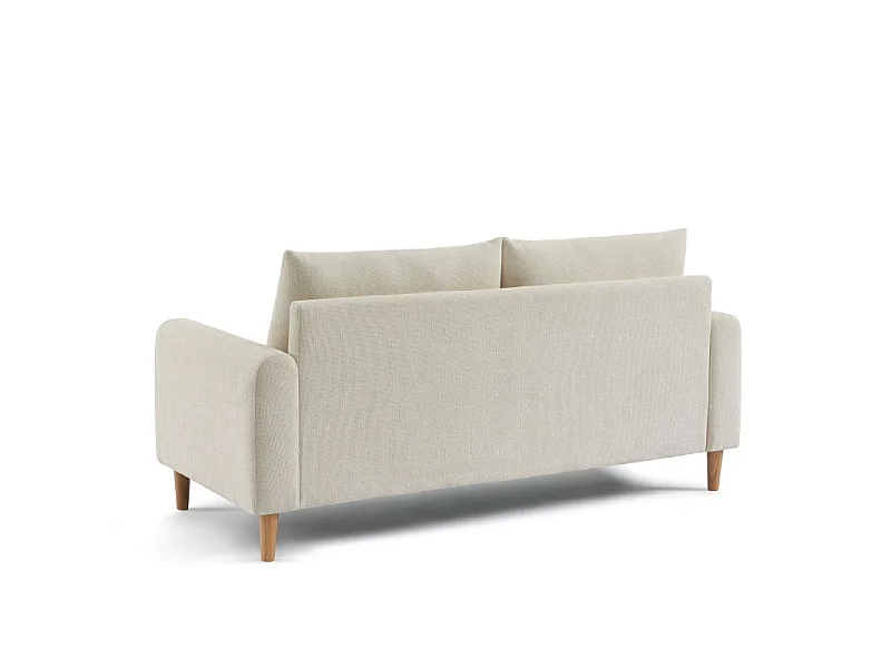 Canapé 3 places en tissu chenille beige VENDOME