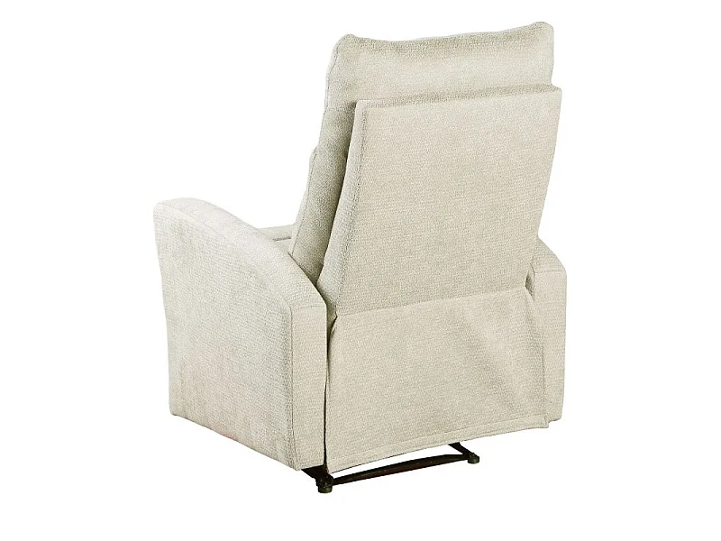 Fauteuil relax manuel tissu 1 place beige ECLIPSE