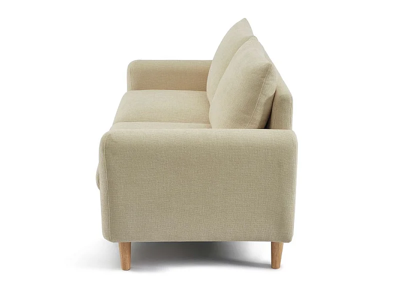Canapé 2 places en tissu chenille taupe VENDOME