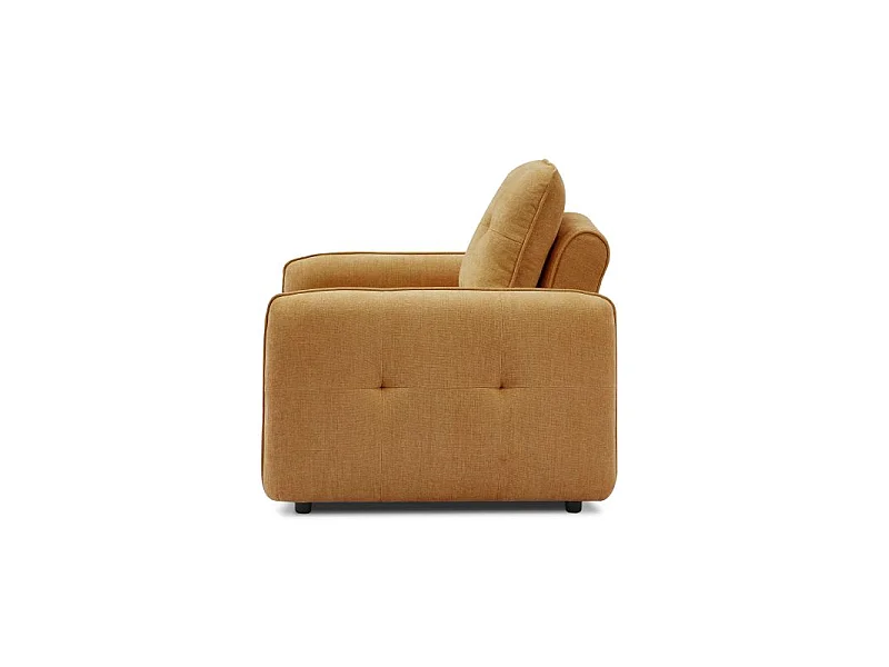 Fauteuil convertible chenille 1 place orange ORVEA