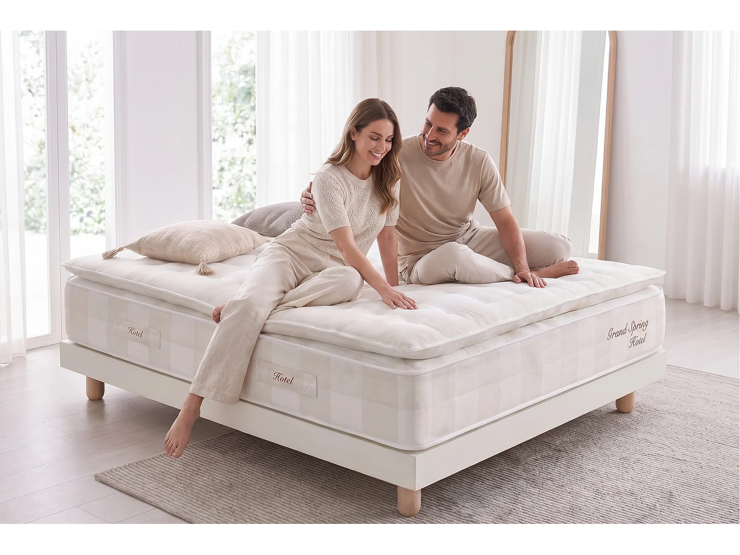 Materasso a molle insacchettate Grand Spring Hotel, 30cm, 180x200cm - Moonia