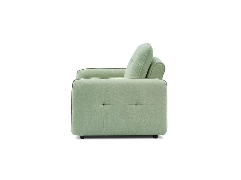 Fauteuil convertible chenille 1 place vert ORVEA